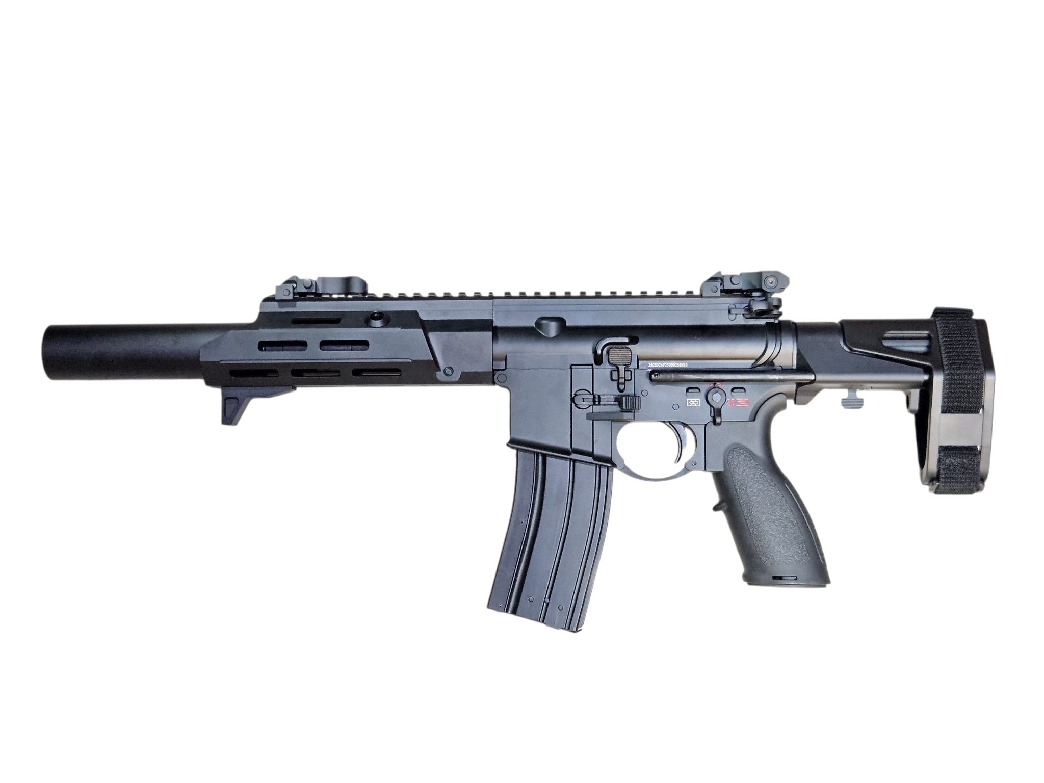 Golden Eagle Pro Series 416A5 PDW CQB SD MC6914M 7.5 M-LOK Handguard Gas Rifle BK
