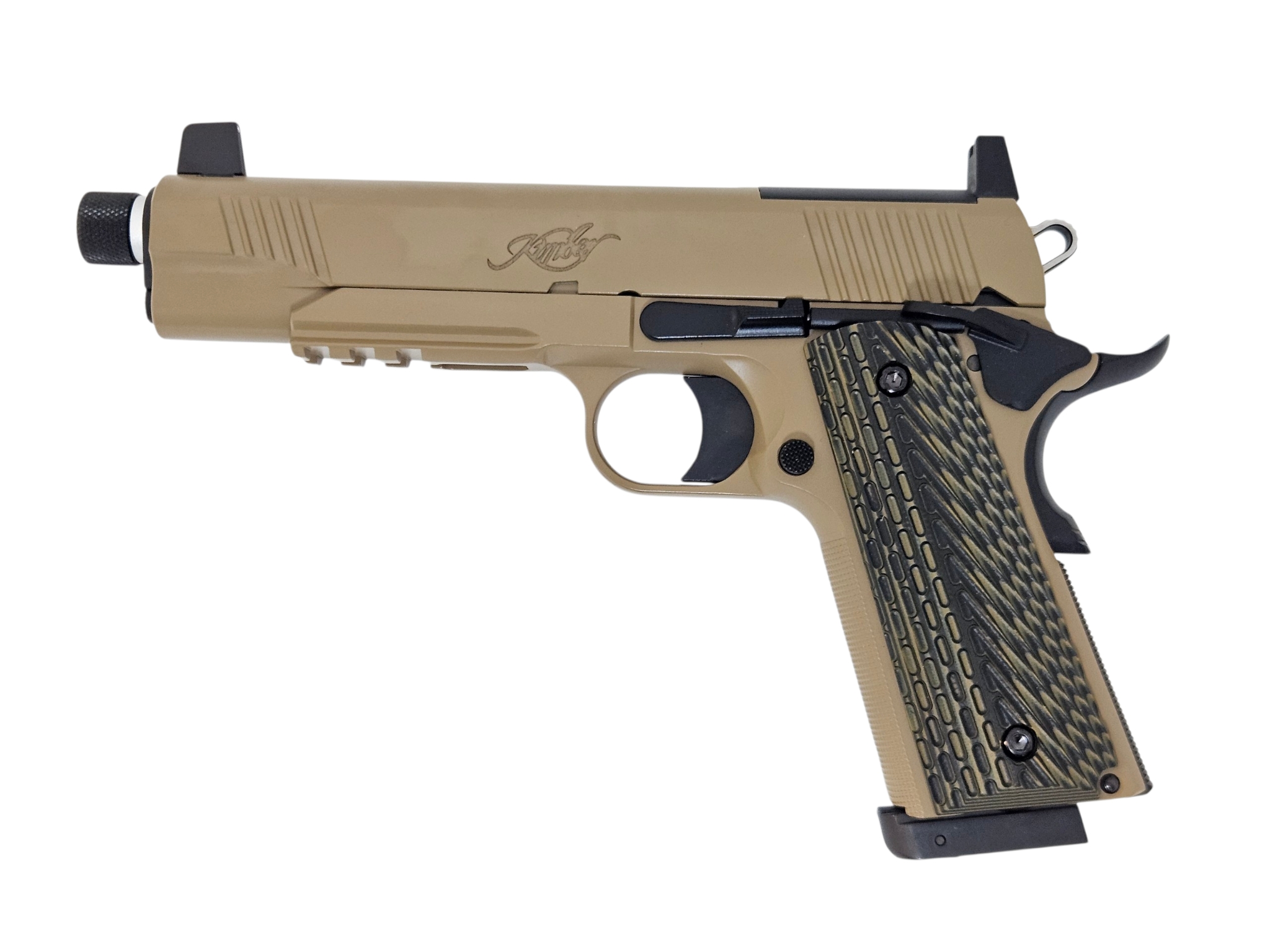 EMG SAVIA Kimber Custom TLE RL II 1911 CO2 Pistol W  G10 Grips FDE