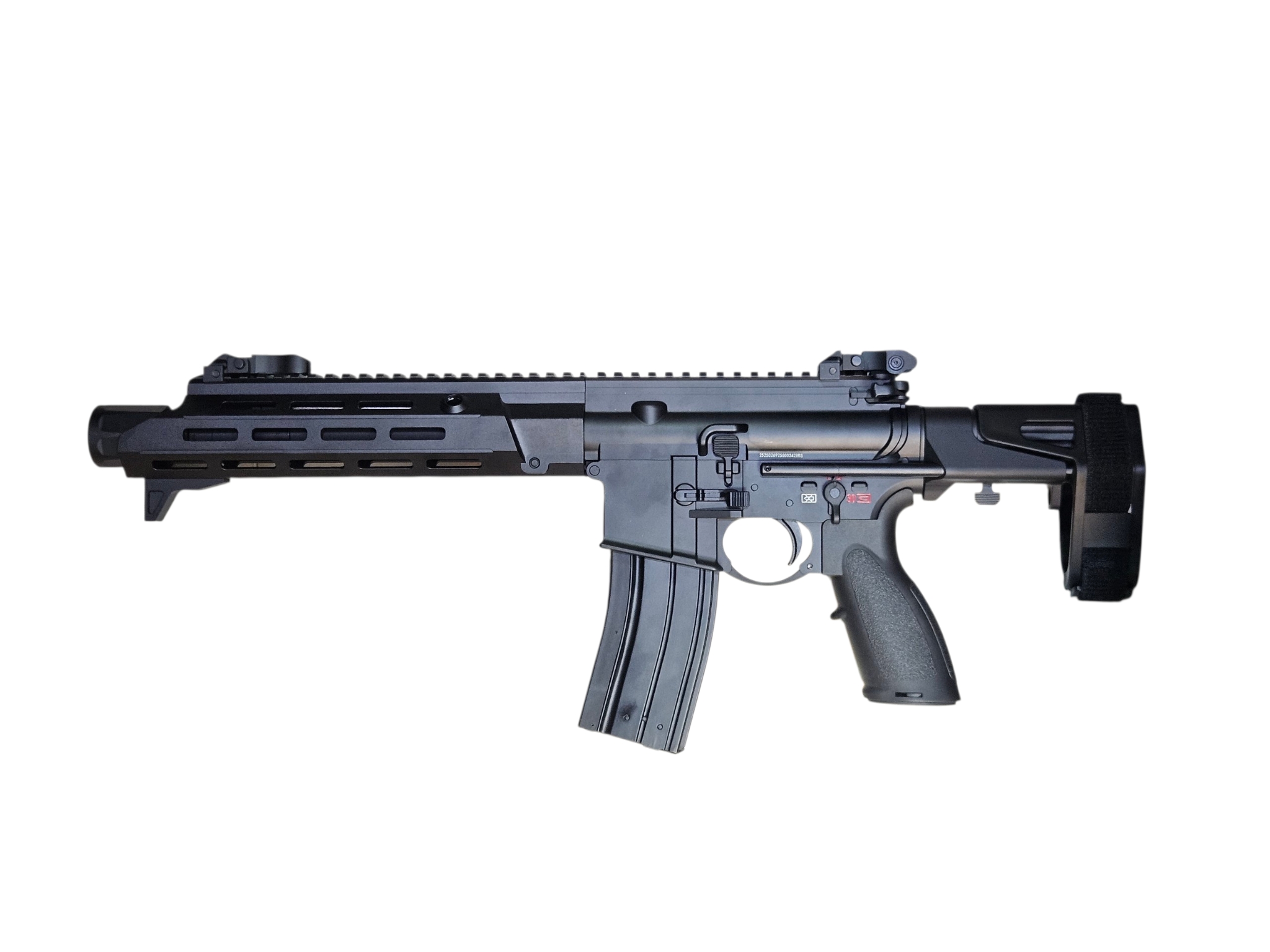 Golden Eagle Pro Series 416A5 PDW AT-MC6911M 11.0 M-LOK Handguard Gas Rifle BK