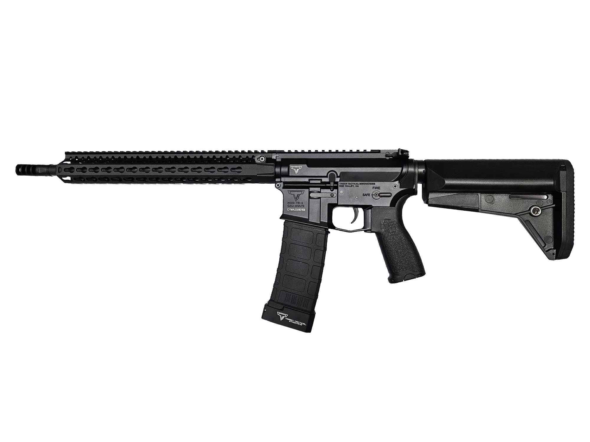CYMA TTI Licensed TR-1 M4E1 Carbine "Ultralight" 13.5" Keymod AEG Rifle BK