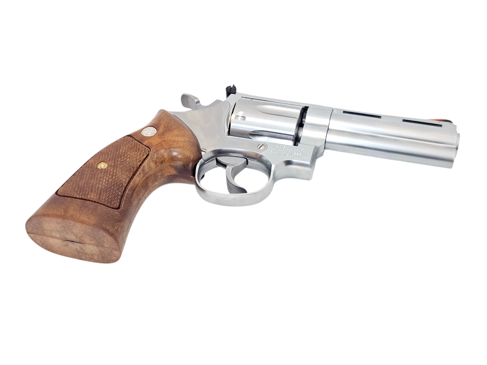 Tanaka Smolt Gas Revolver Square Butt (4 inch, Version 3) - Stainless Finish - Image 9