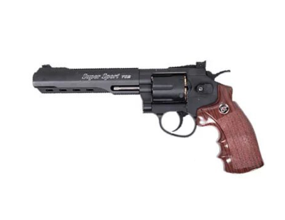 WG SPORT 702 CO2 REVOLVER BK
