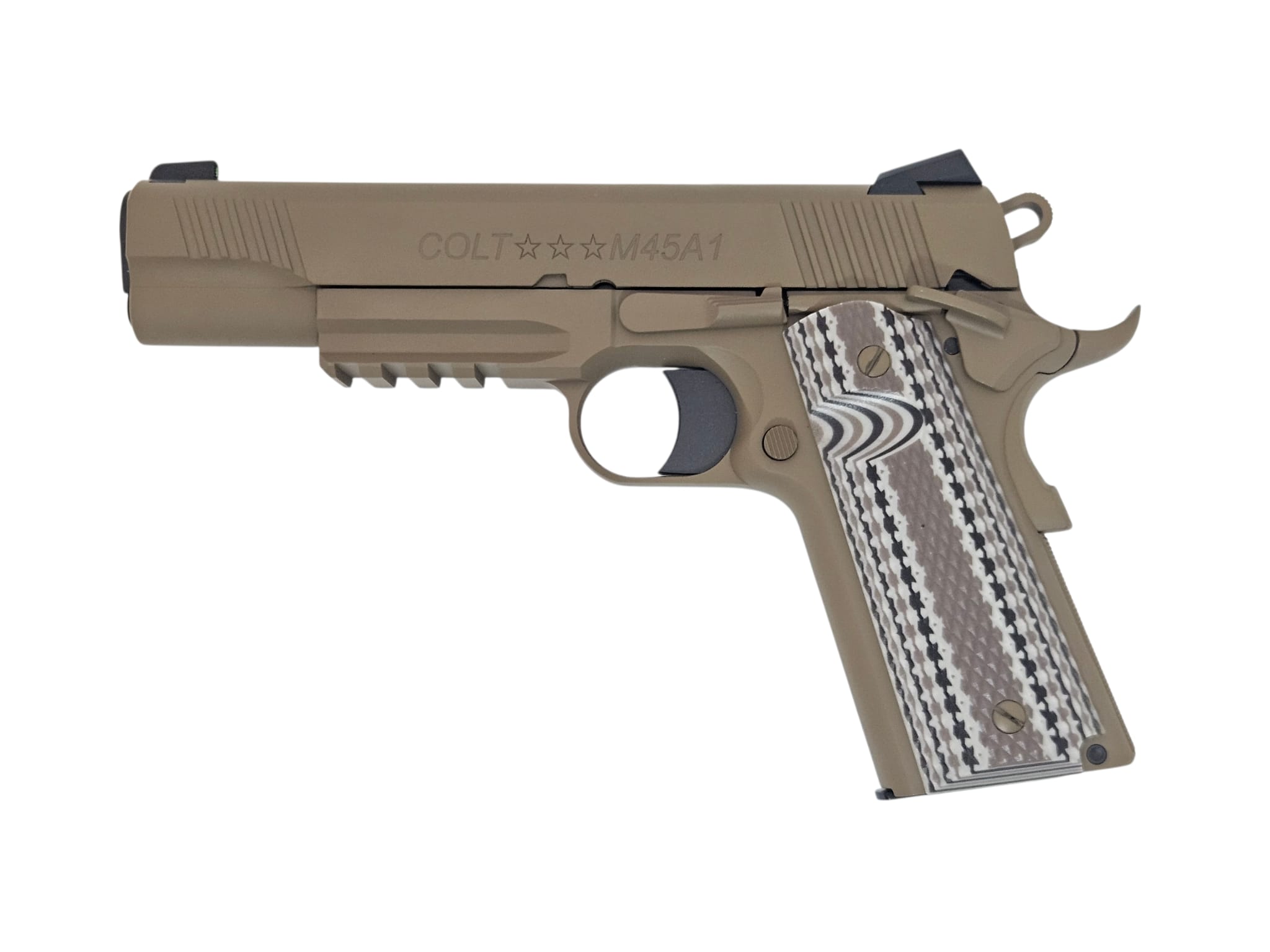 ARMY EMG Cybergun Colt Licensed 1911 M45A1 T8 GBB Airsoft Pistol (FDE)