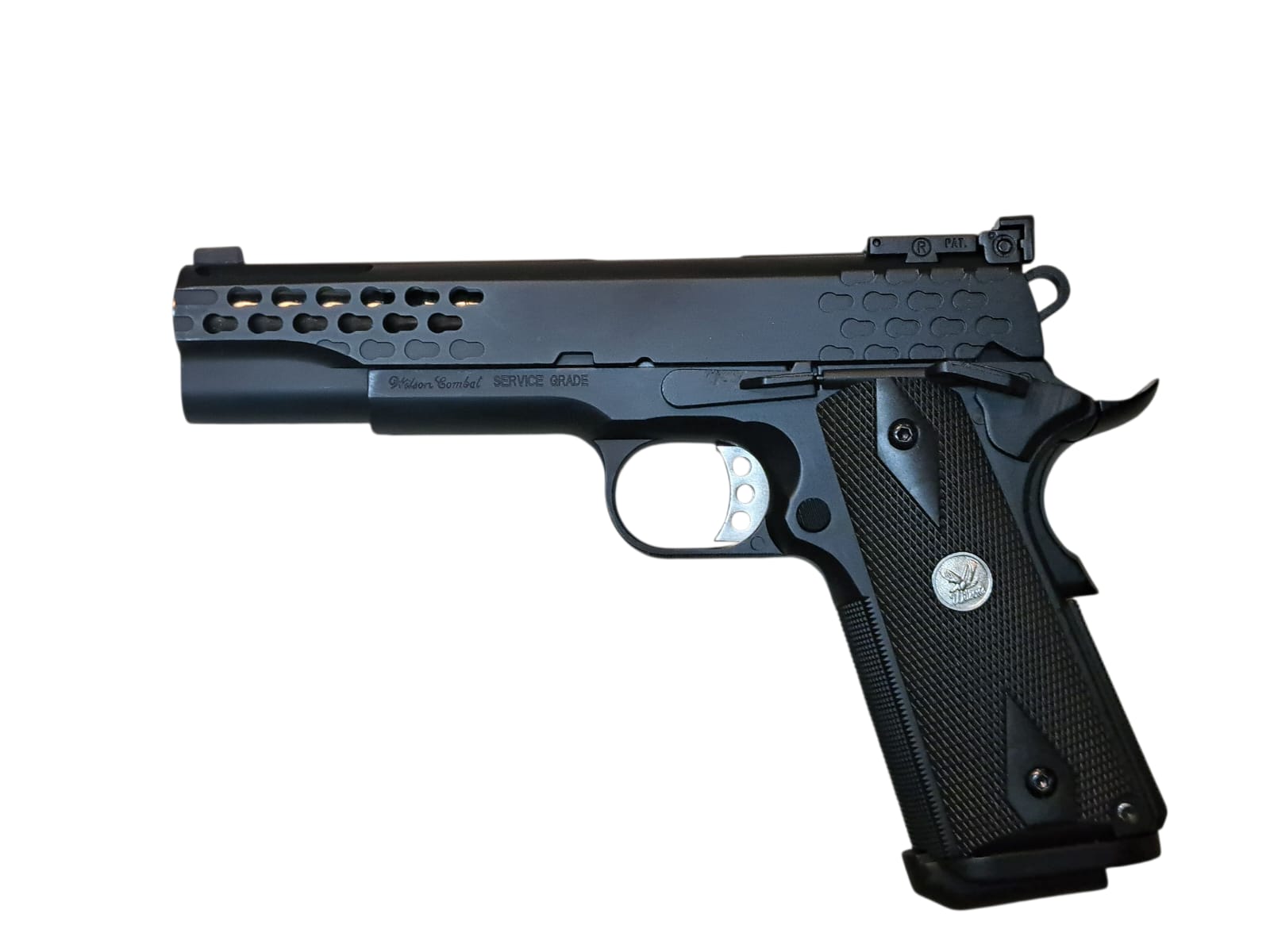 Army MEU style Mini Keymod texture M1911A1 GBB Pistol BK