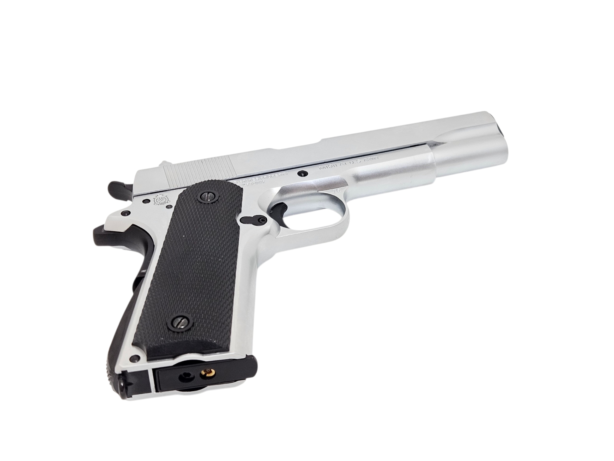 Army M1911A1 GBB Pistol Marking Version (R31, Silver) ARM-GBB-R31-WM-SV - Image 9