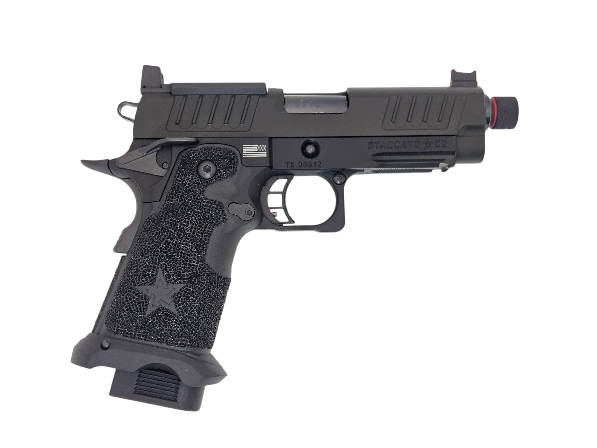 ARMY R612A Staccato C2 USA Version (steel parts, hand-made stippling grip) - Image 2