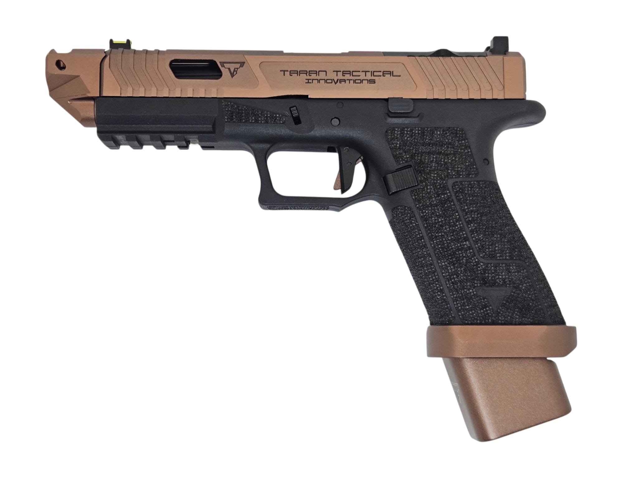 ARMY EMG TTI Ballerina Glock 17 CNC Gas GBB Pistol Bronze - Image 15