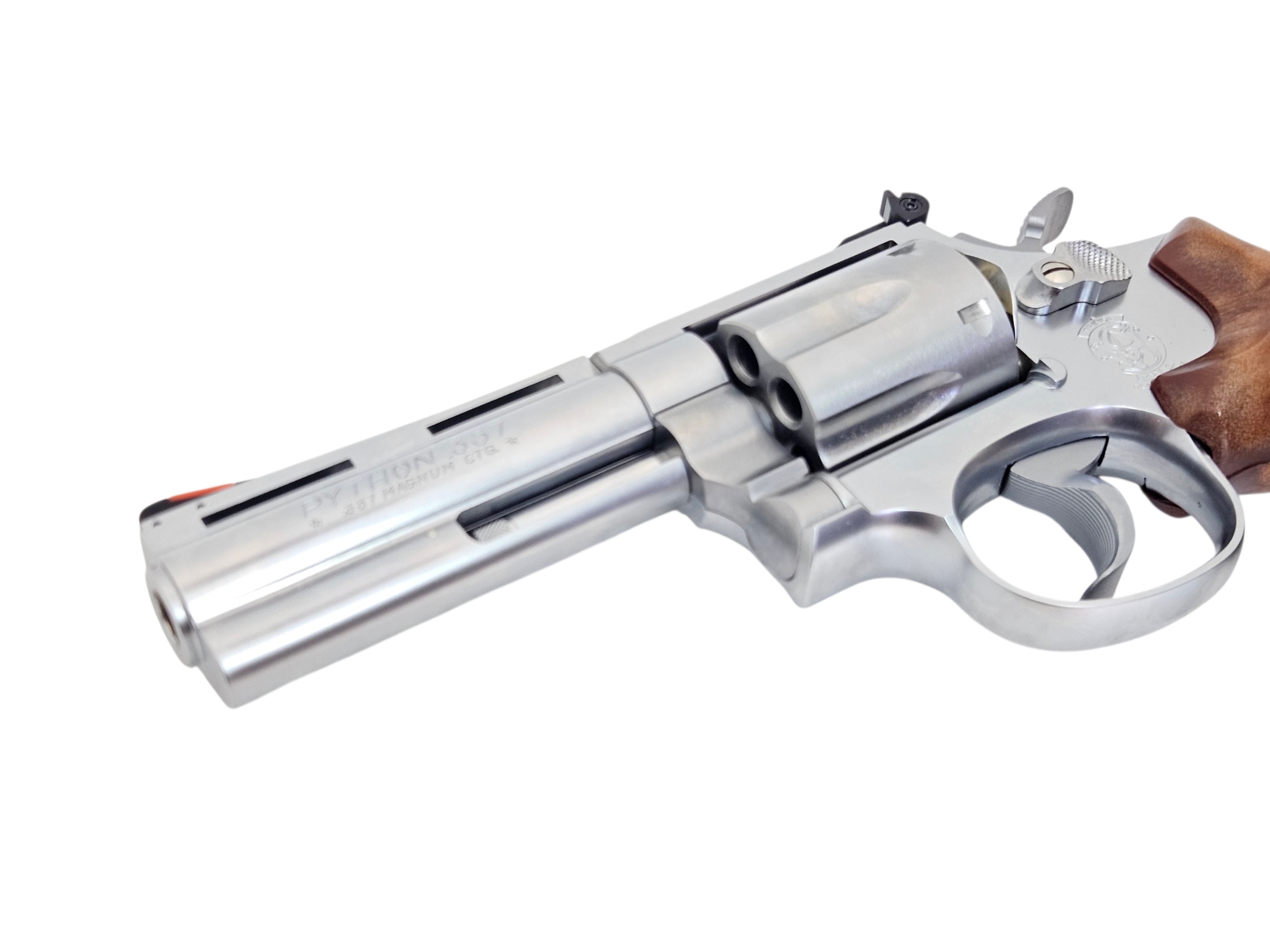 Tanaka Smolt Gas Revolver Square Butt (4 inch, Version 3) - Stainless Finish - Image 6