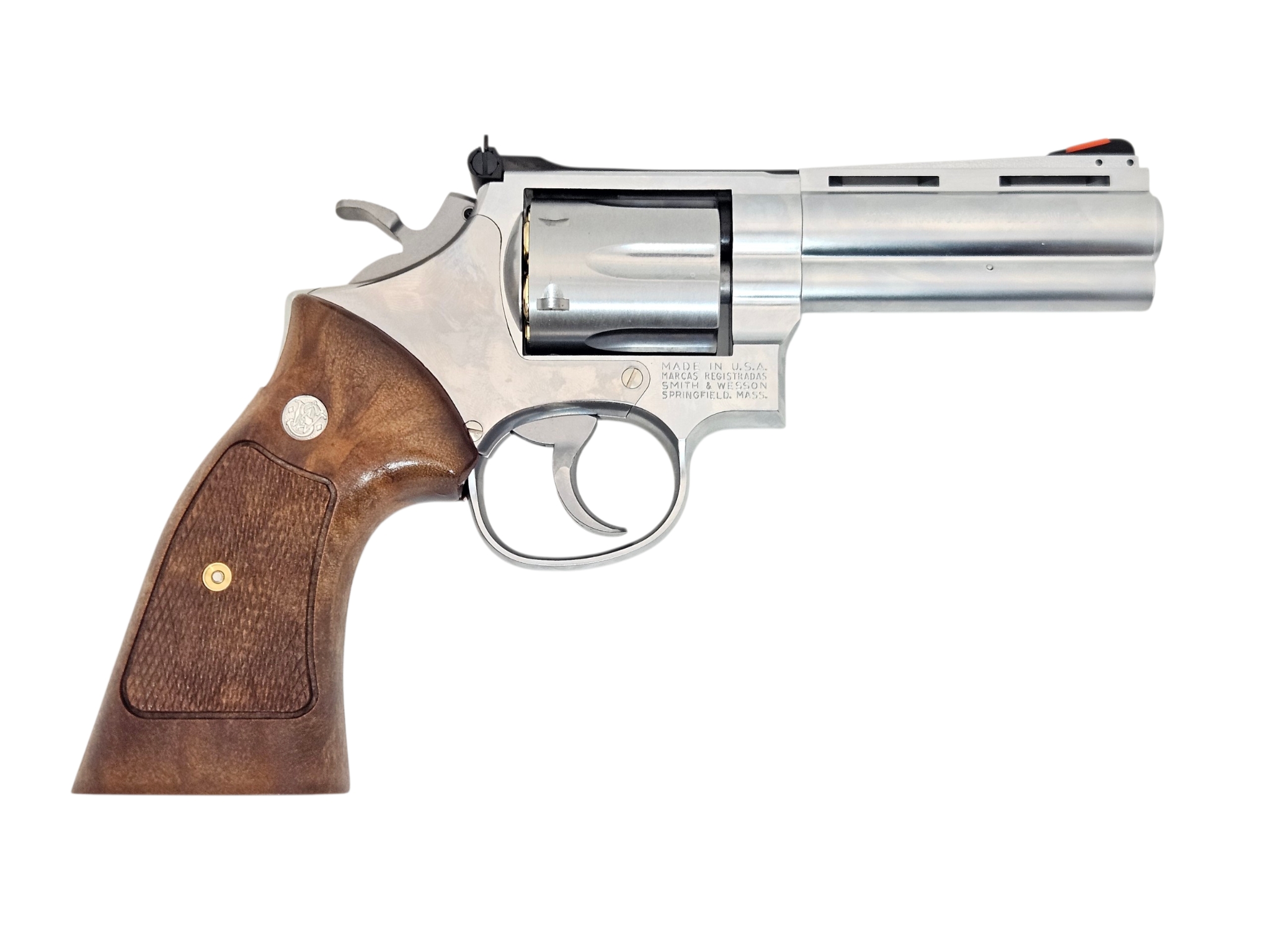 Tanaka Smolt Gas Revolver Square Butt (4 inch, Version 3) - Stainless Finish - Image 7