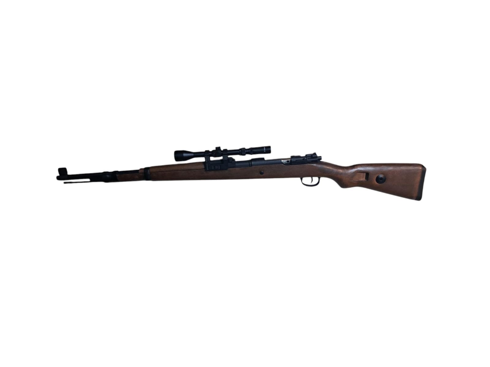 Double Bell WWII Spring 98k Real Wood W/slide Mount Scope