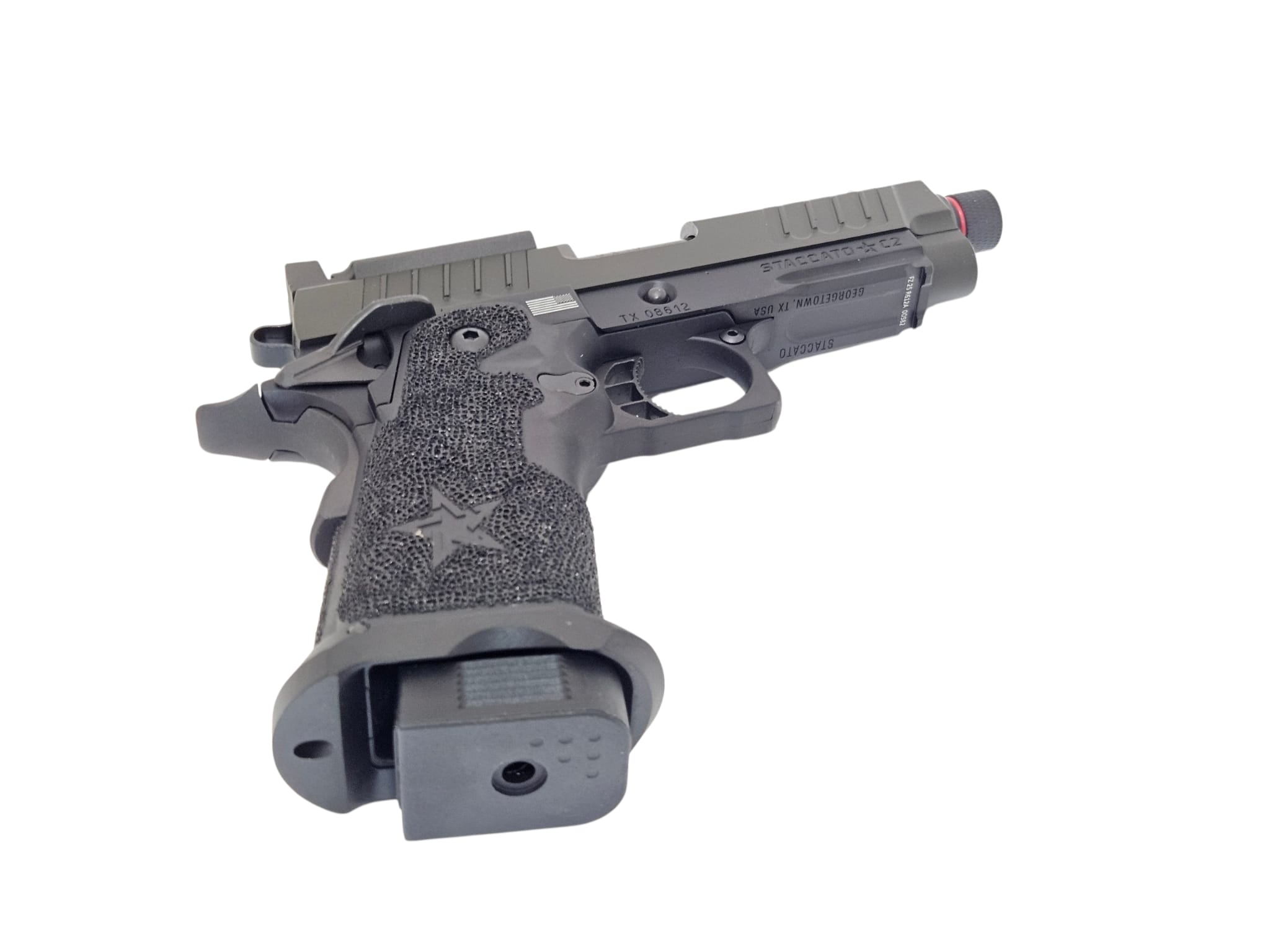 ARMY R612A Staccato C2 USA Version (steel parts, hand-made stippling grip) - Image 5