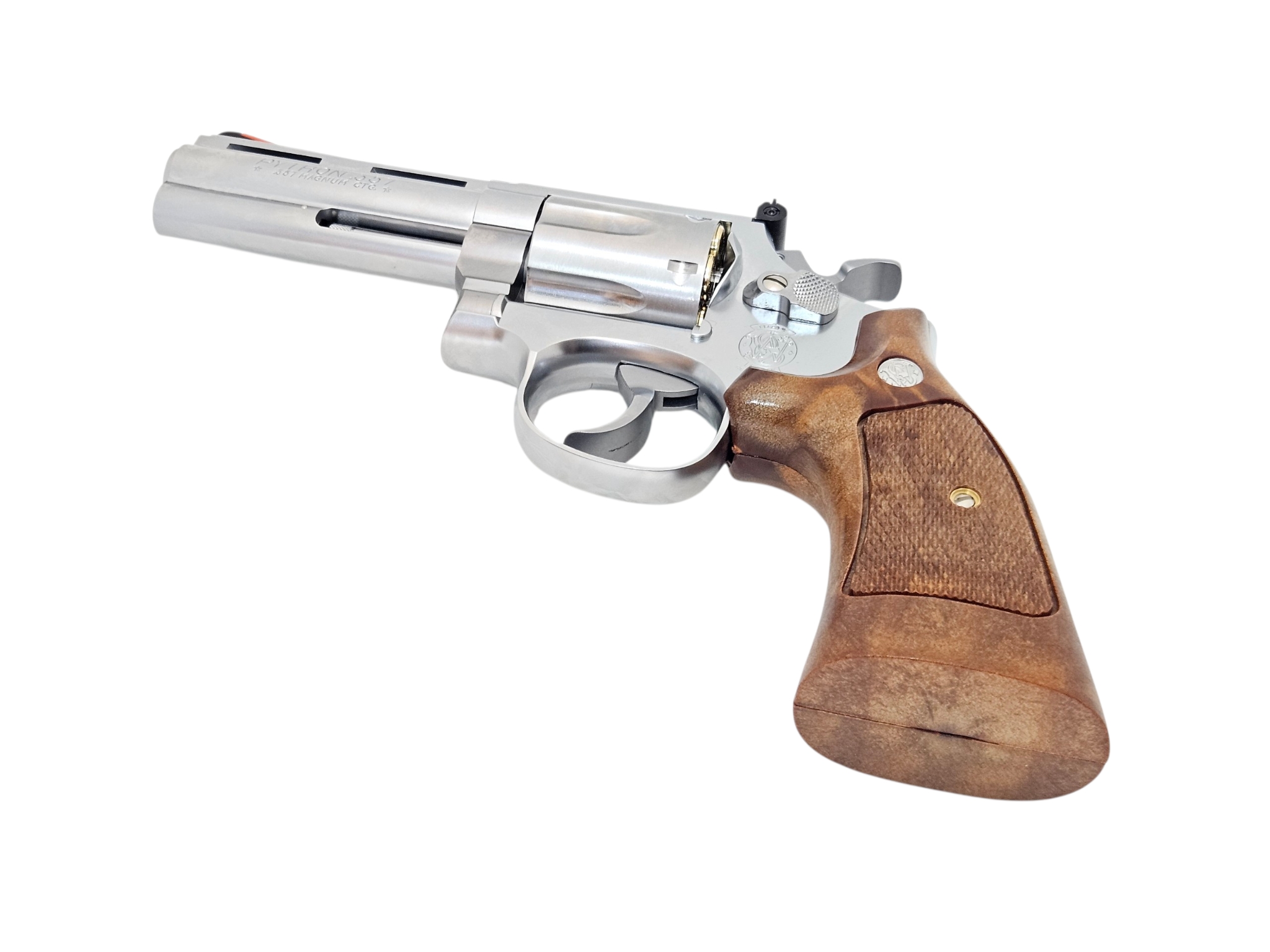 Tanaka Smolt Gas Revolver Square Butt (4 inch, Version 3) - Stainless Finish - Image 8