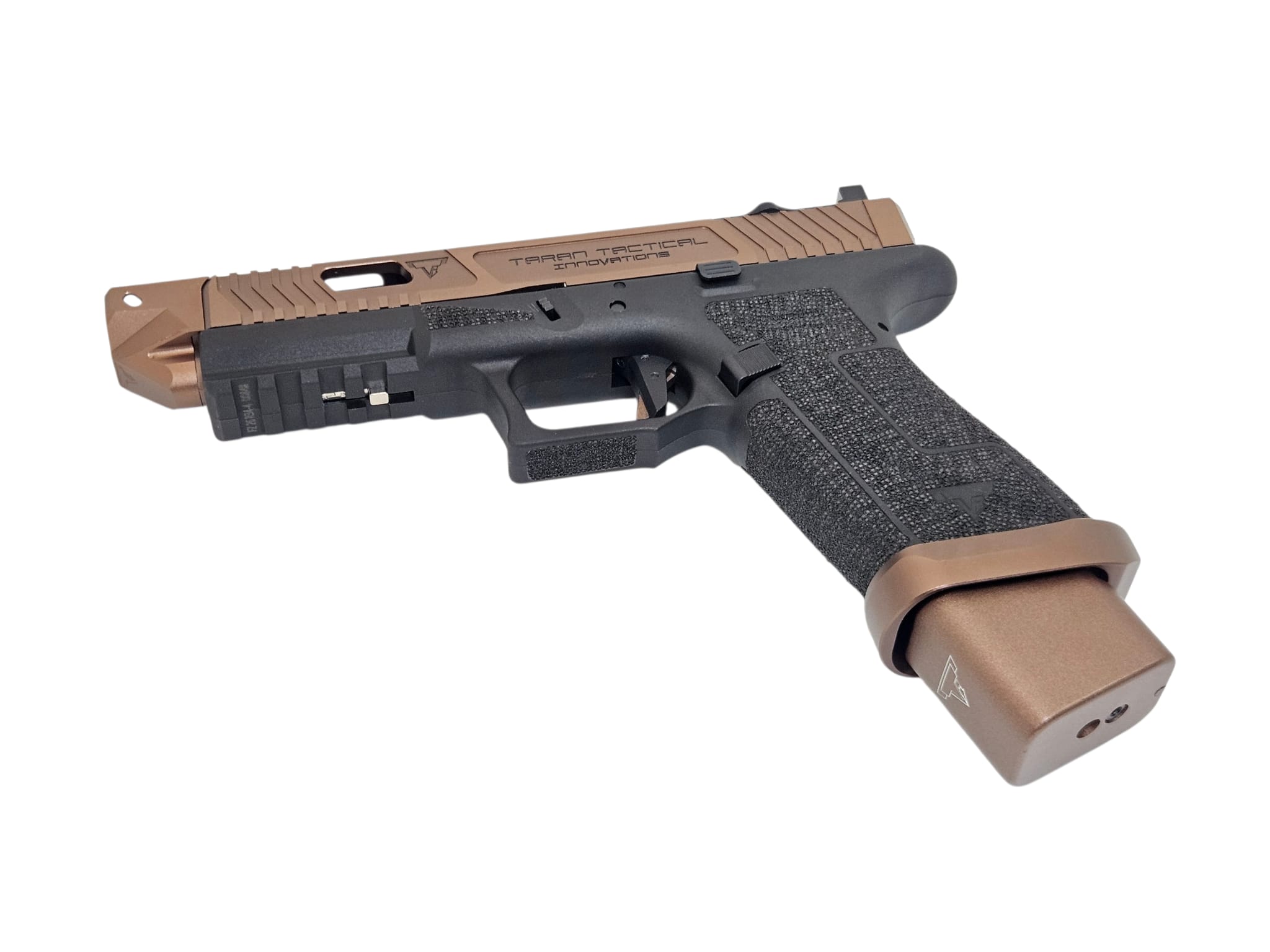 ARMY EMG TTI Ballerina Glock 17 CNC Gas GBB Pistol Bronze - Image 4