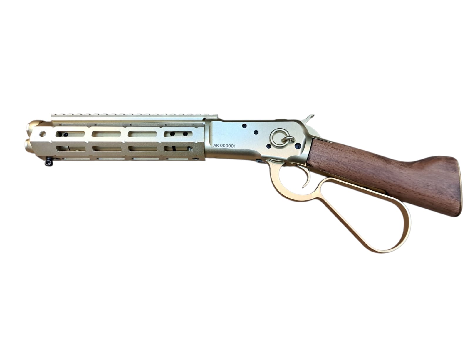 A&K M-LOK Real Wood M1873 Sawed-Off Gas Lever Action Rifle Gd