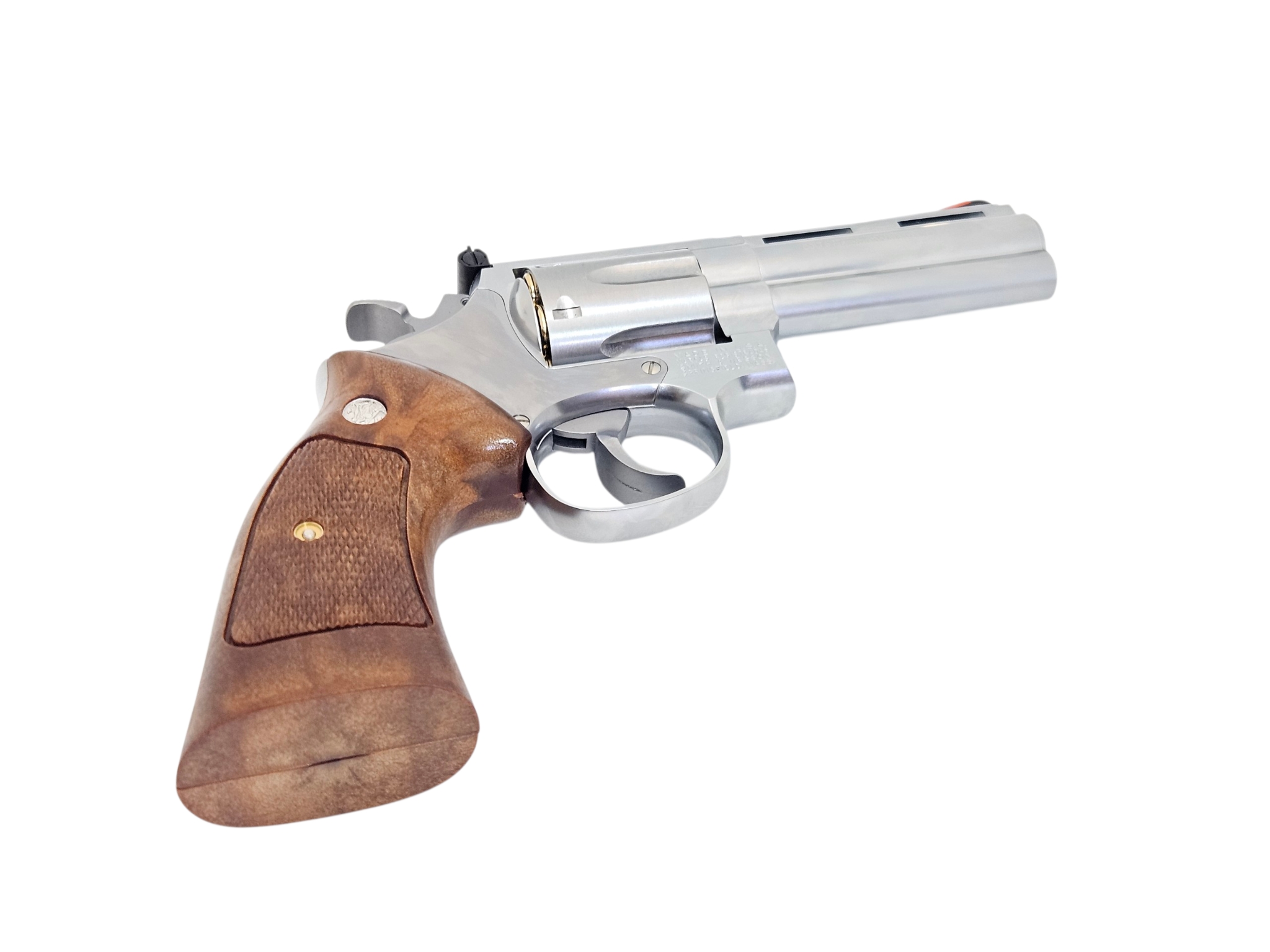 Tanaka Smolt Gas Revolver Square Butt (4 inch, Version 3) - Stainless Finish - Image 3