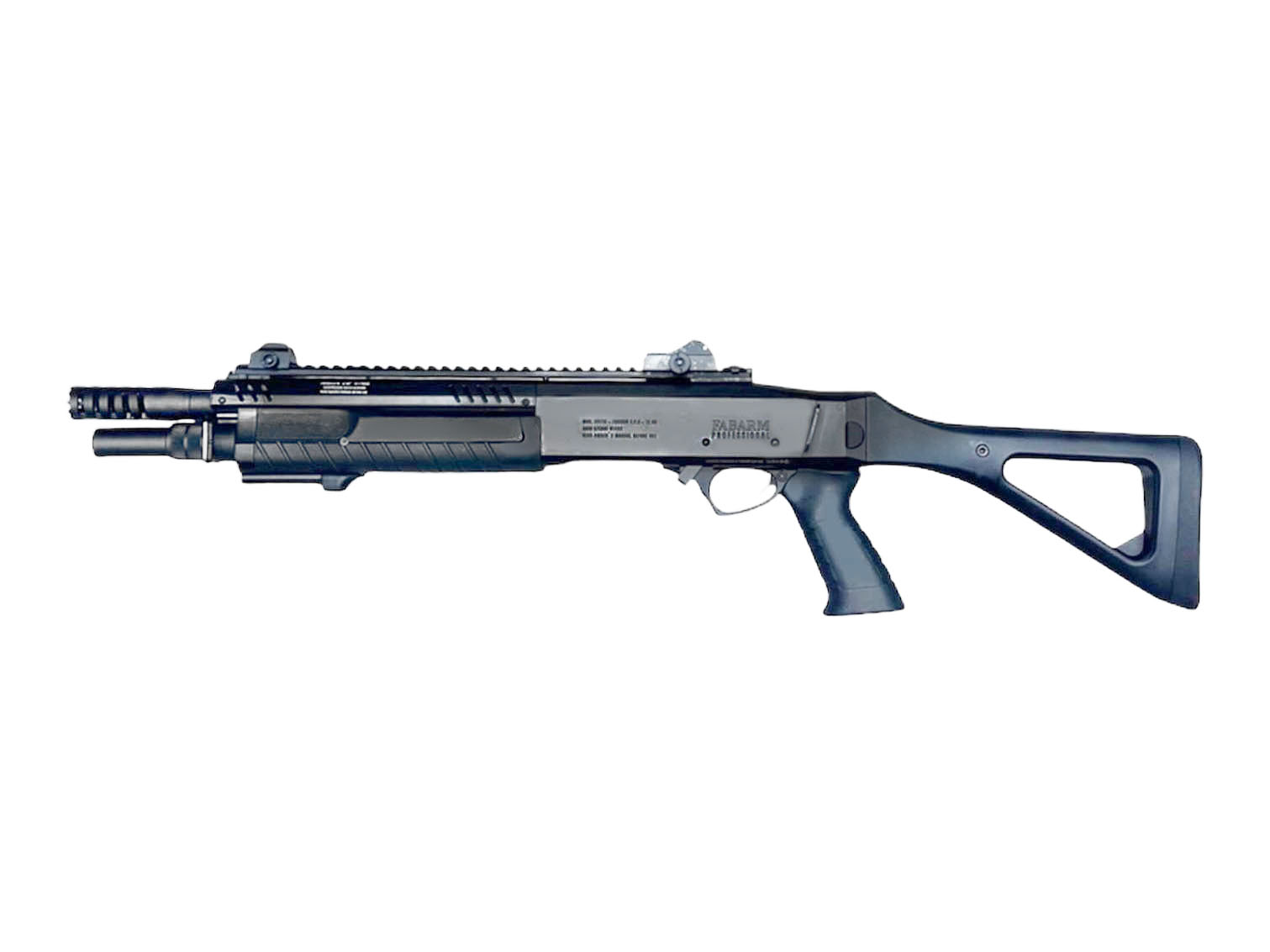 BO FABARM STF/12 Compact 11" Gas Pump Action Shotgun BK