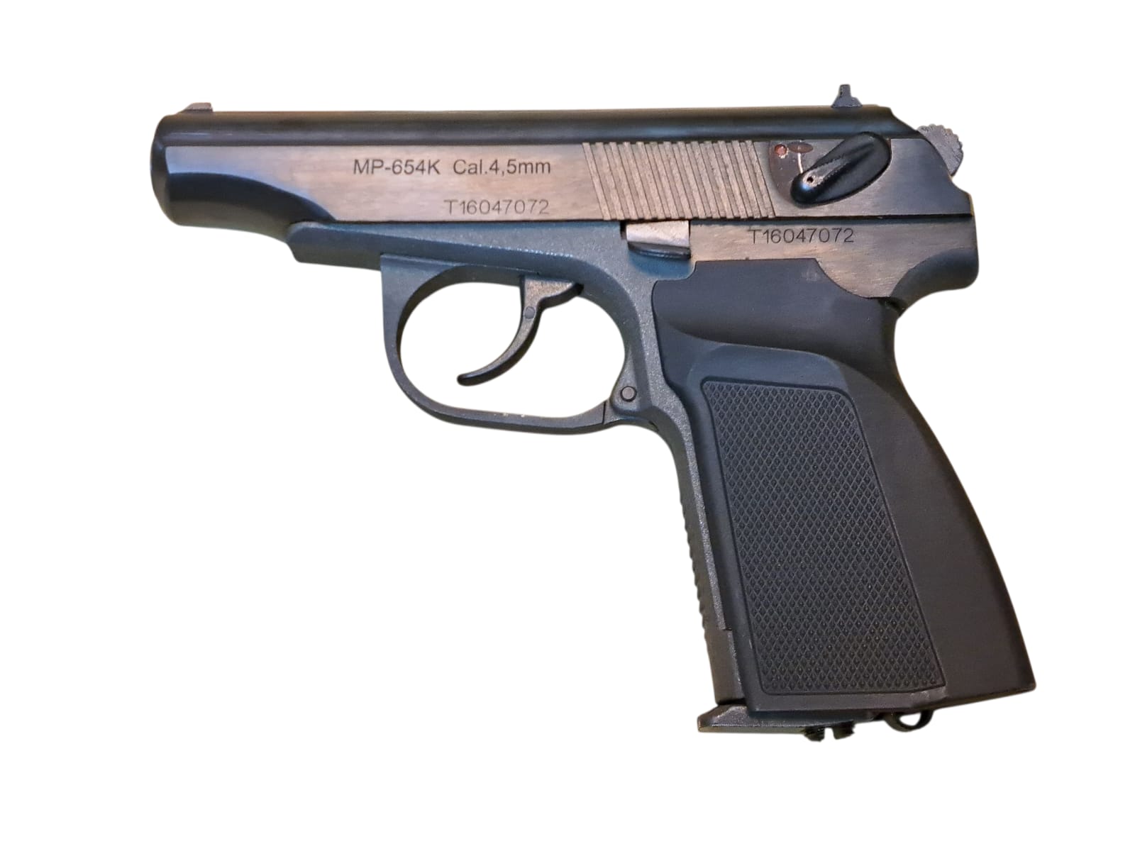 Baikal MP-654K BK Grip Blued 2016 Ver