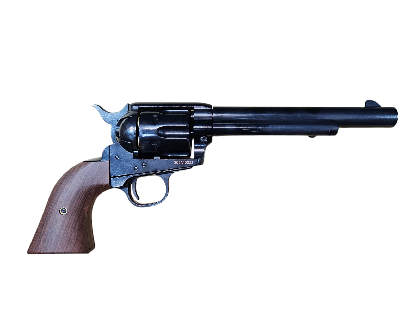 King Arms SAA .45 Peacemaker Gas Revolver V2 M Electroplating BK - Image 6