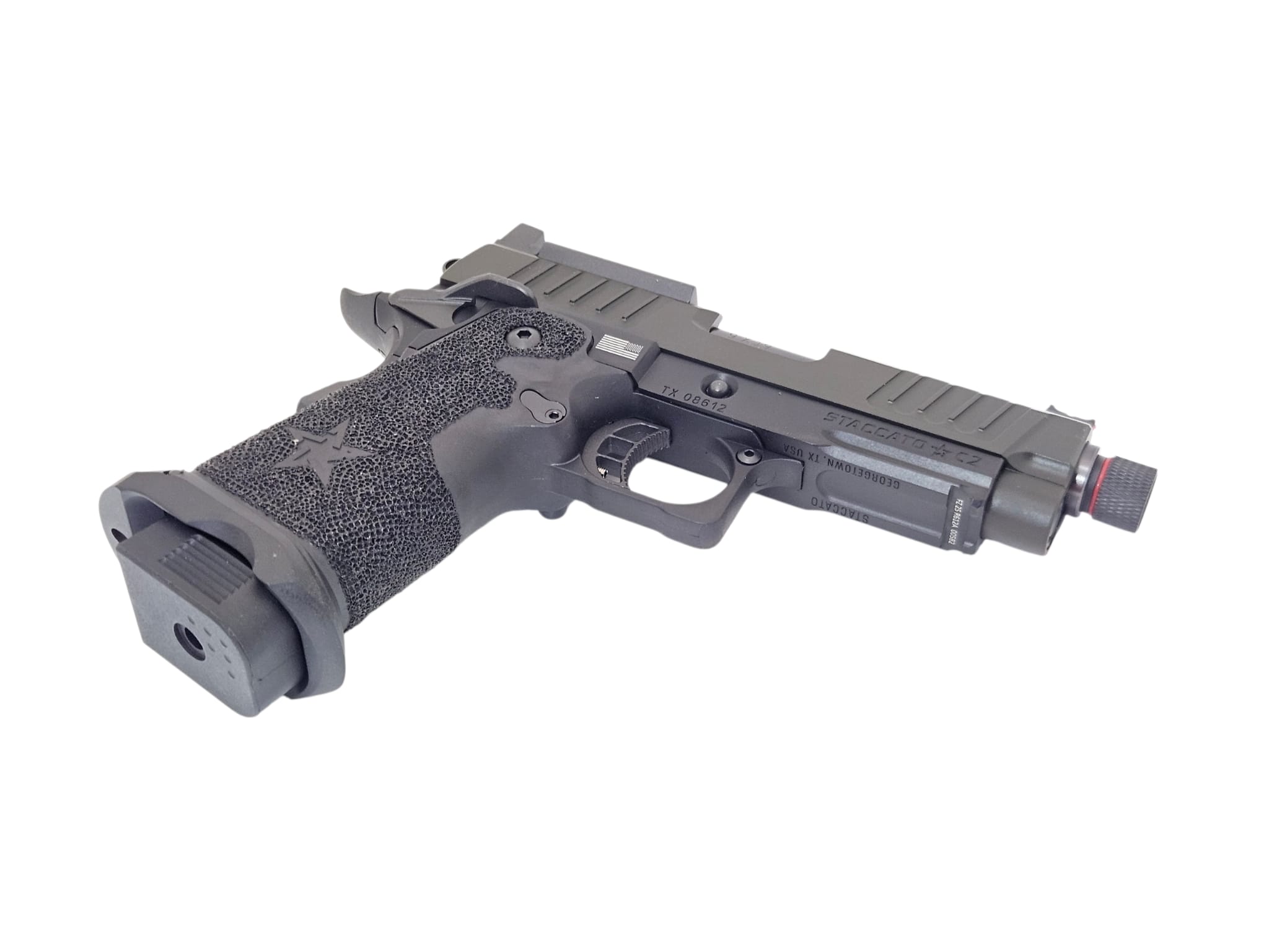 ARMY R612A Staccato C2 USA Version (steel parts, hand-made stippling grip) - Image 3