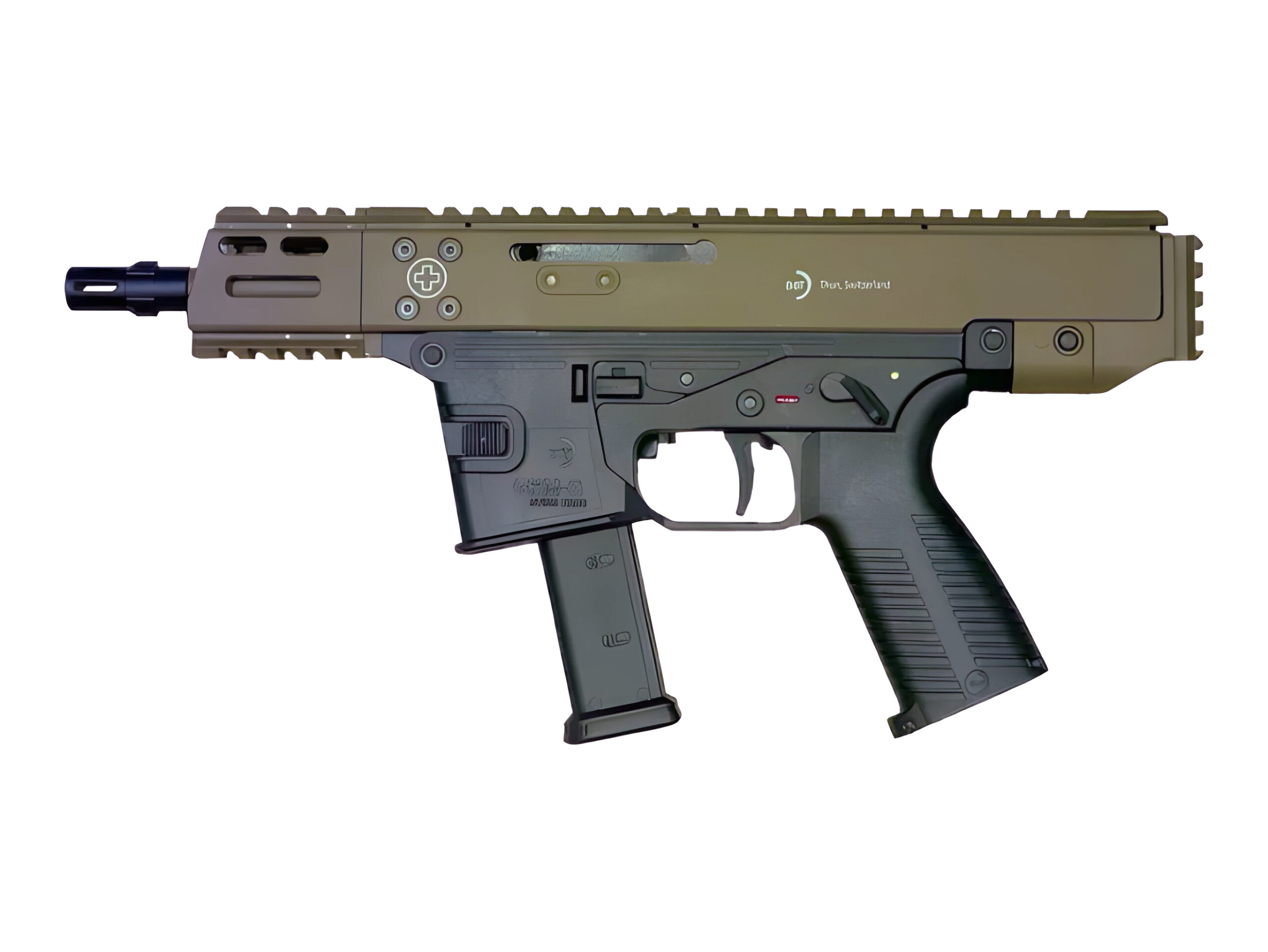 LAMBDA DEFENSE B&T GHM-9 GBB SMG (FDE Upper/BK Lower)