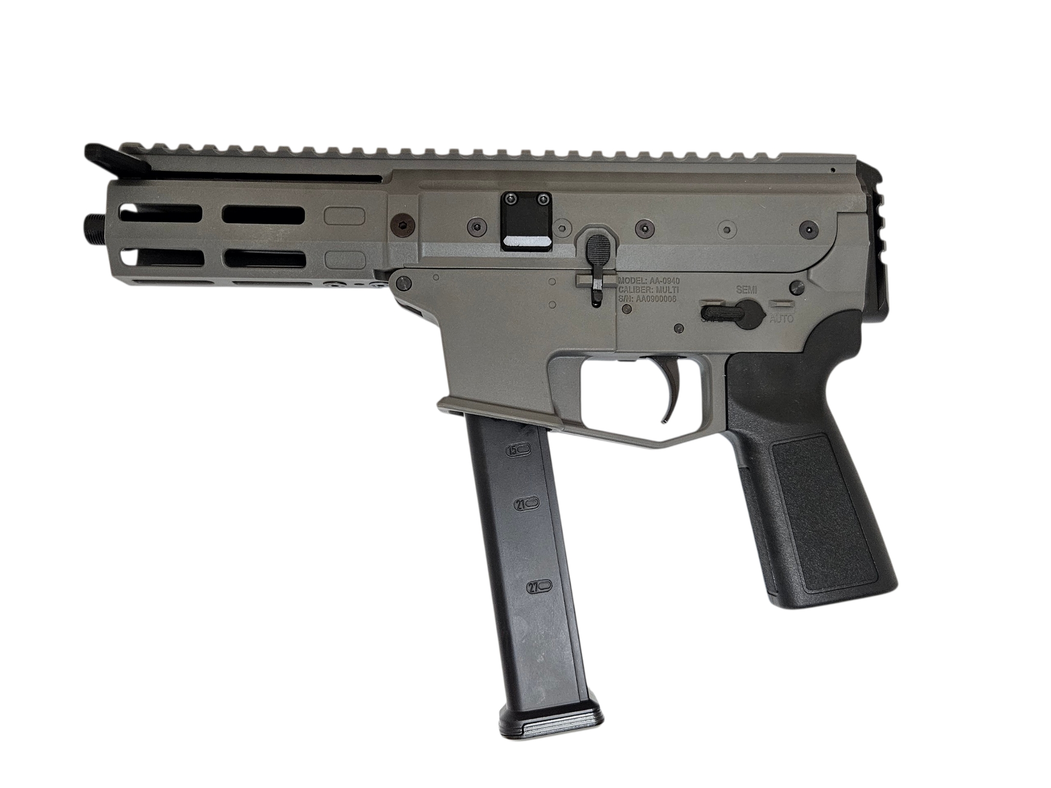 EMG Angstadt Arms MDP-9 Airsoft GBB Pistol Caliber Carbine (Grey)