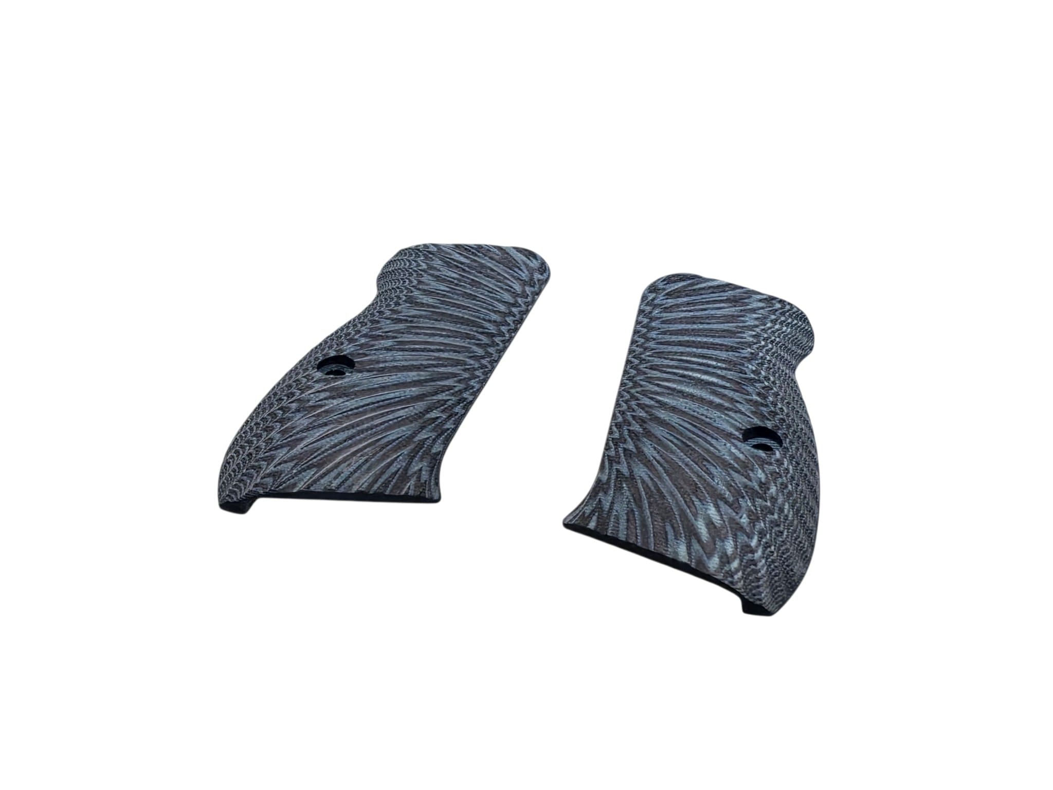 Guuun CZ 75 Grips Full Size G10 CZ75 SP-01 Grip OPS Matrix Light Texture BL/BK