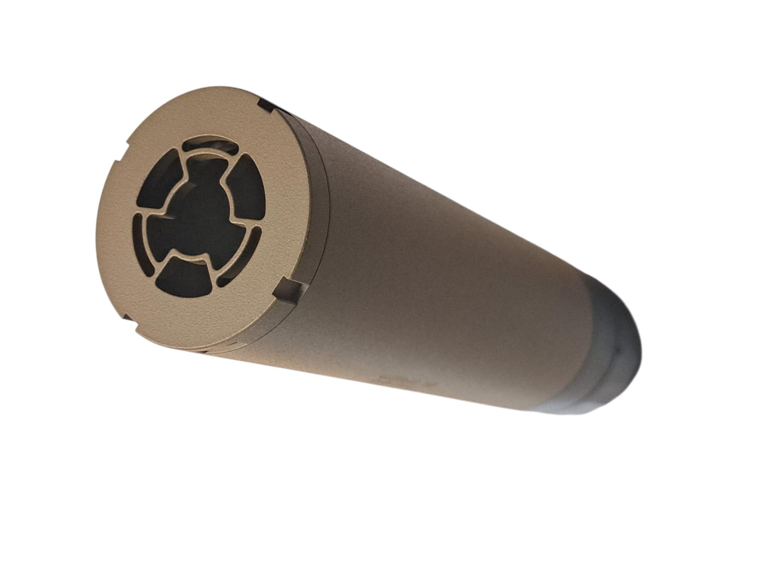 TASK FORCE SLX MG 6.8 Style QD Dummy Suppressor + Muzzle Brake (FDE) - Image 3
