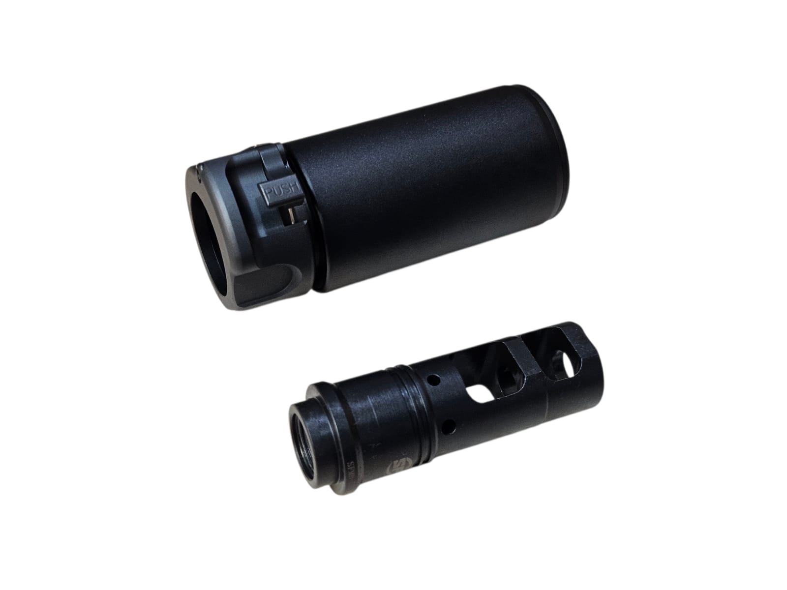 Angry Gun Warden Blast Silencer with marking (Black) - Image 3