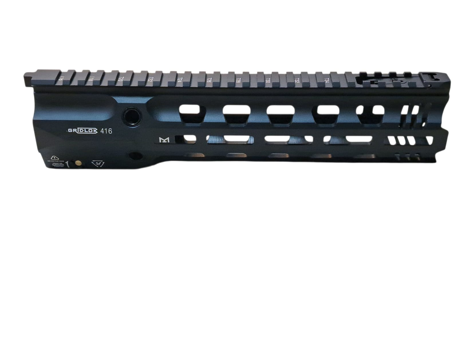 E&C GRIDLOK Rail 11" Full Duty M-Lok Handguard for 416 ( EC-MP1013-2A ) BK - Image 2