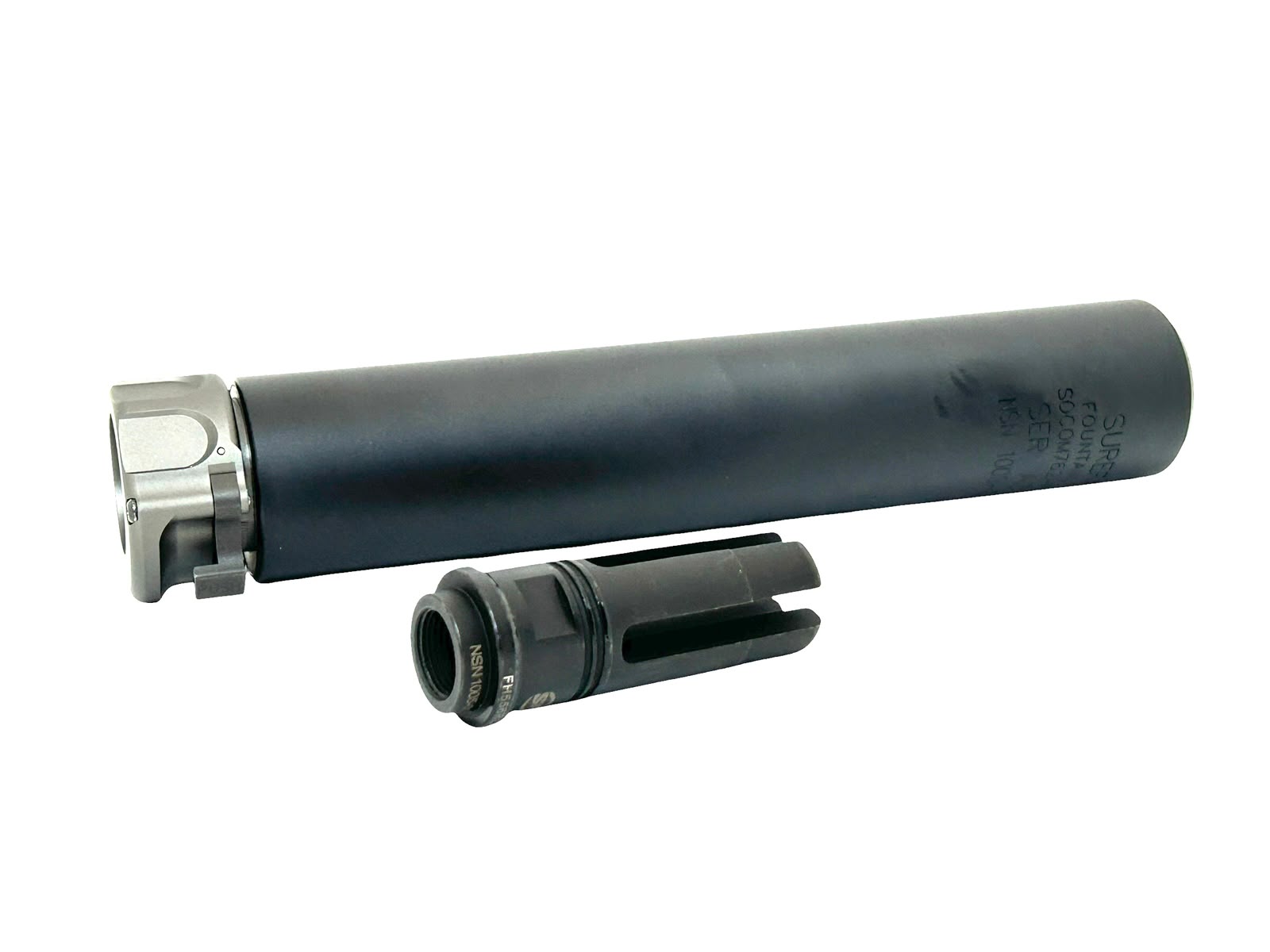 Angry Gun Socom 762 Dummy Suppressor with Flash Hider L (14mm CCW, BK) - Image 2