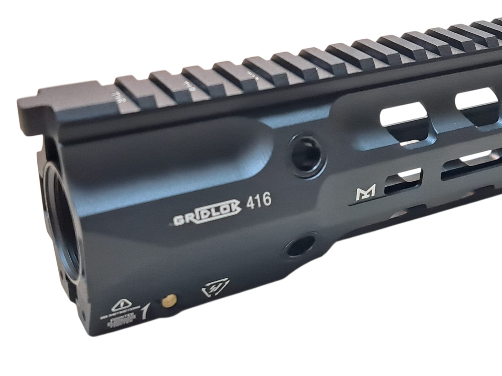 E&C GRIDLOK Rail 11" Full Duty M-Lok Handguard for 416 ( EC-MP1013-2A ) BK - Image 3