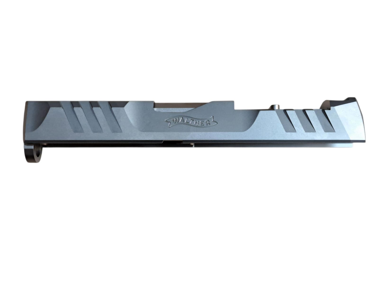 PAC - PDP Style Stainless Slide & Barrel Set For VFC Walther PDP AIRSOFT GBB Pistol（SILVER）