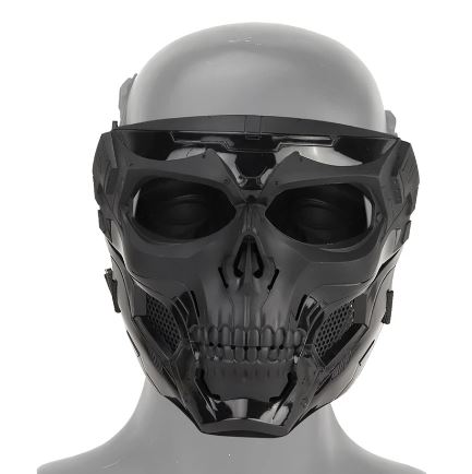WST Skull Full Mask BK W/ BK LENS