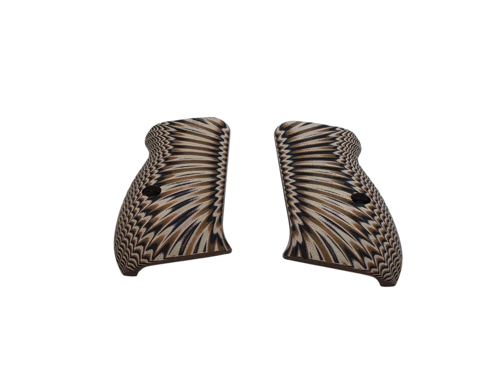 Guuun CZ 75 Grips Full Size G10 CZ75 SP-01 Grip OPS Matrix Light Texture Wood/OG - Image 5