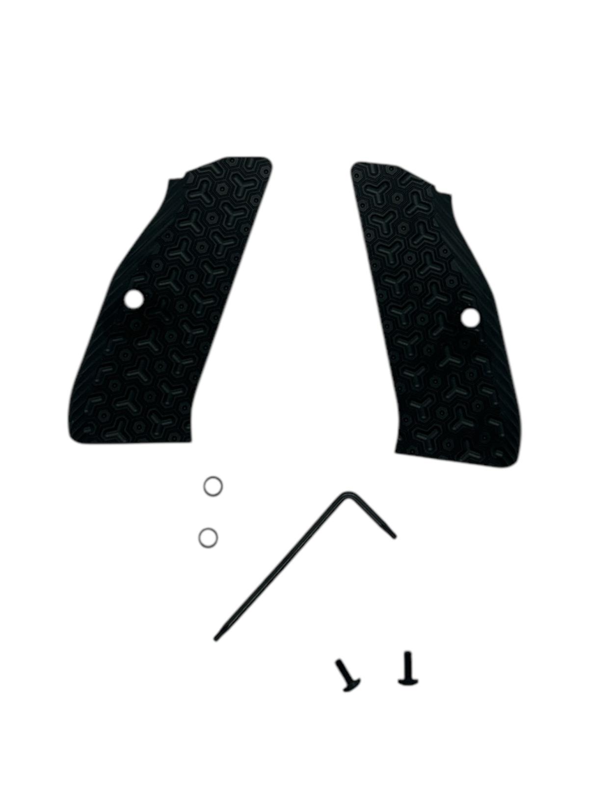 CNC Custom Aluminum Grip Handle Scales for CZ 75 Shadow SP-01 BK