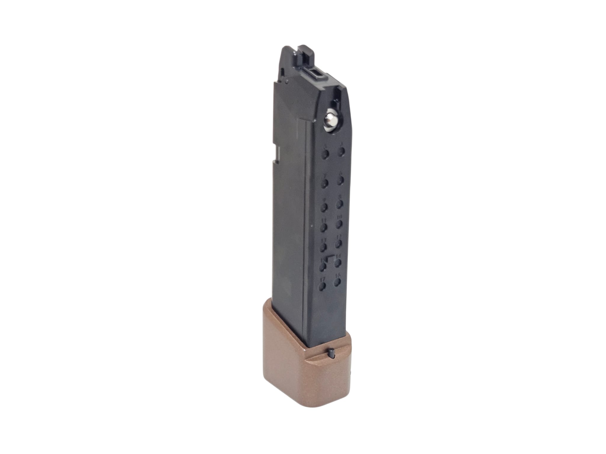 ARMY EMG TTI Ballerina G17 R34-4 28rd Gas extended Mag Bronze - Image 4